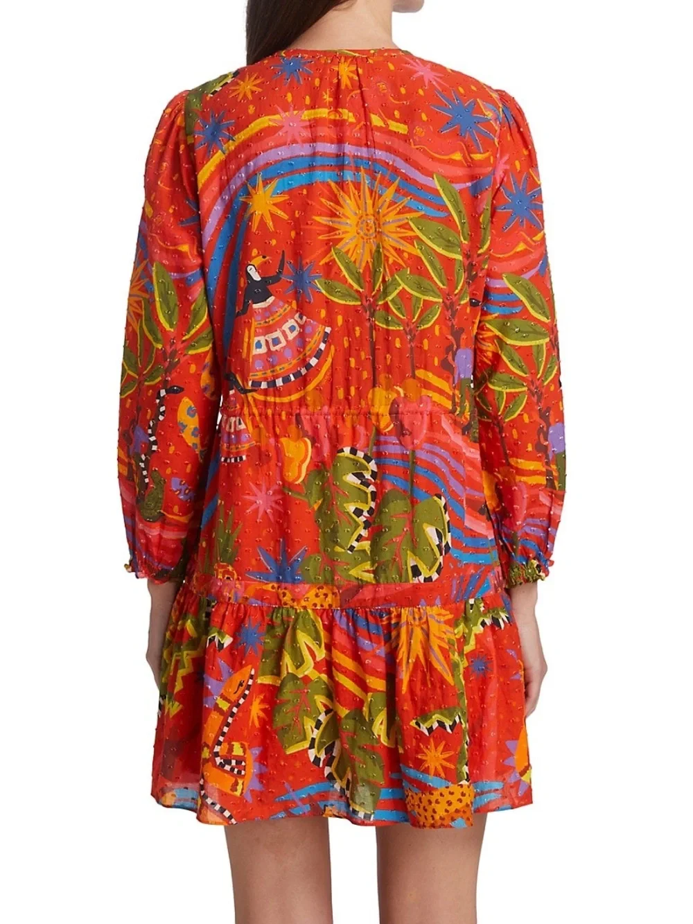 Farm Rio red mini Forrest dress - Picture 3 of 6
